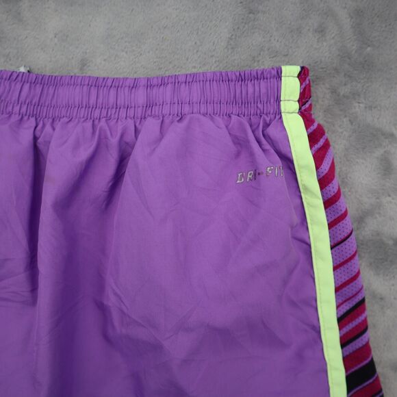 Nike Shorts Womens M Purple Dri Fit Dolphin Style Active Work Out Fitness Bottom - Picture 14 of 16